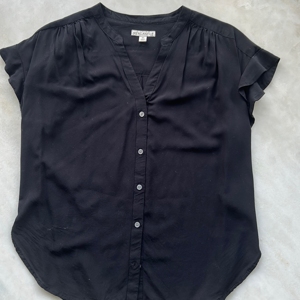 Jcrew Black Blouse